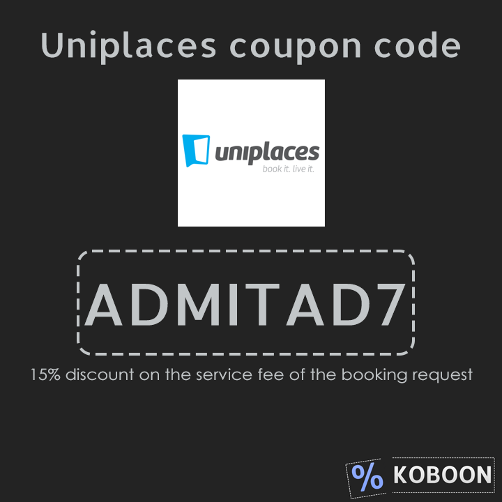 Uniplaces coupon code & Discounts image